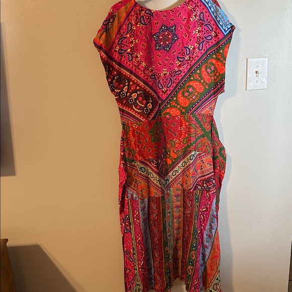 FARM Rio Vibrant Pink and Green dress - Picture 9 of 11